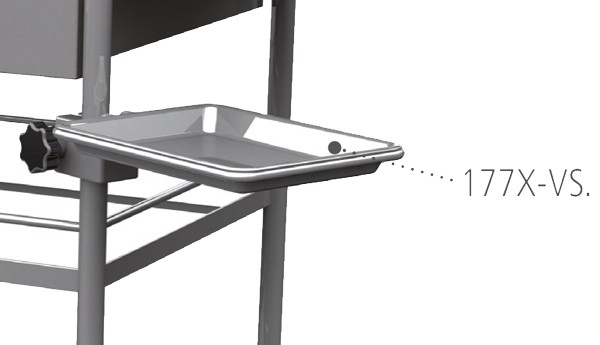 Tablettenhalter mit abnehmbarem Tablett